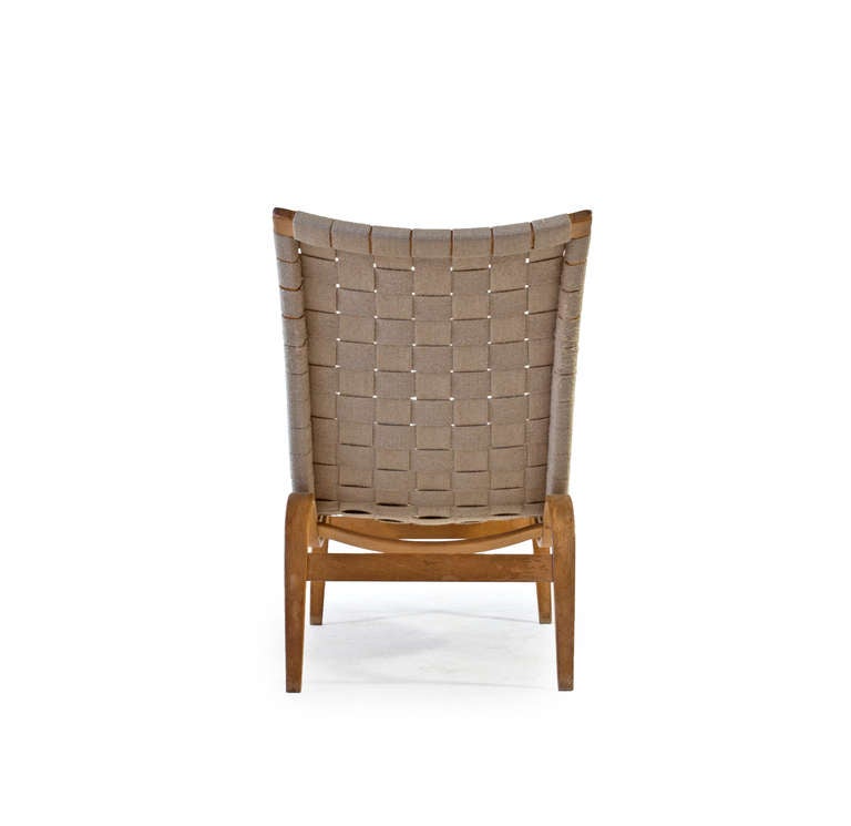 Mid-20th Century Bruno Mathsson Lounge Chair, Karl Mathsson