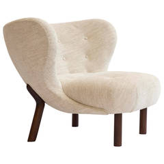 Viggo Boesen Lounge Chair, 'The Little Petra' by A. J. Iversen