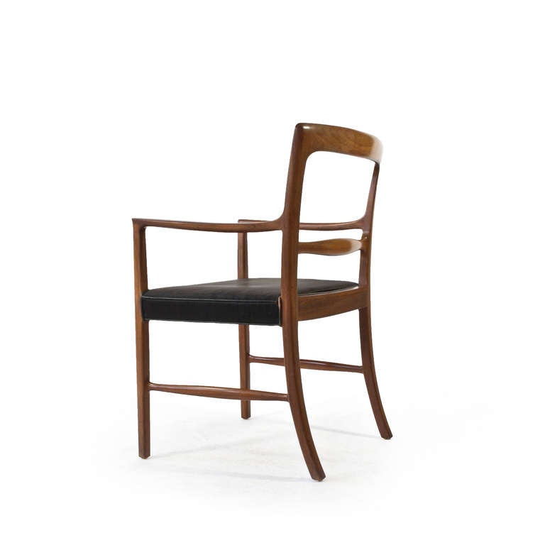 Scandinavian Modern Ole Wanscher Armchair for A.J. Iversen For Sale