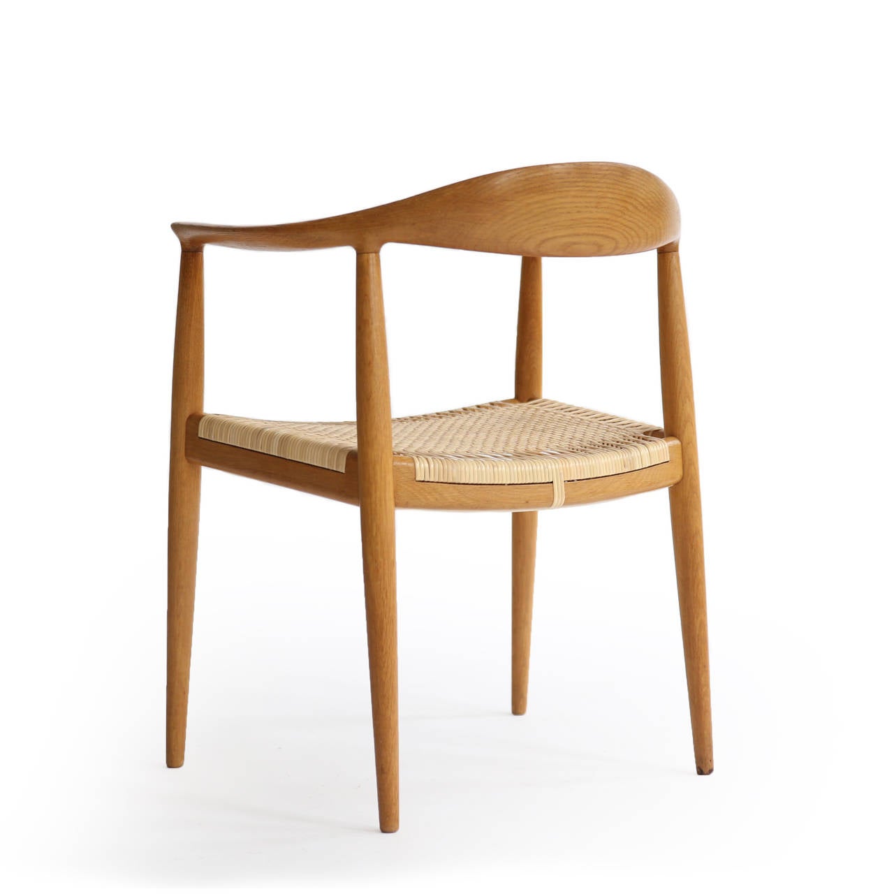 Scandinavian Modern Hans J. Wegner 'The Chair, ' Johannes Hansen