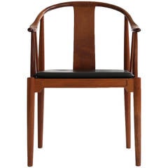 Hans J. Wegner Chaise chinoise cubaine en acajou