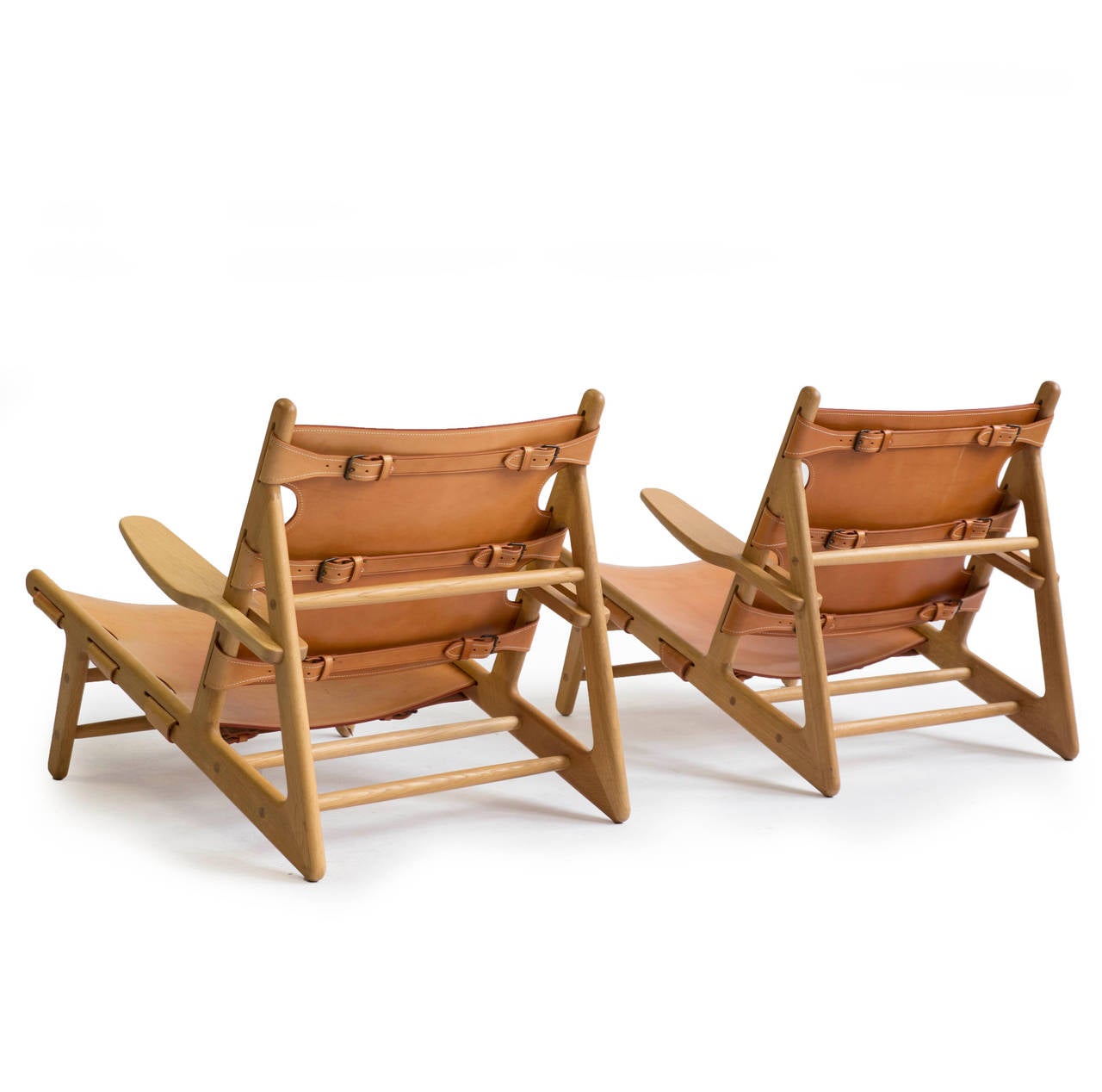 Pair of Børge Mogensen 'Hunting Chairs'