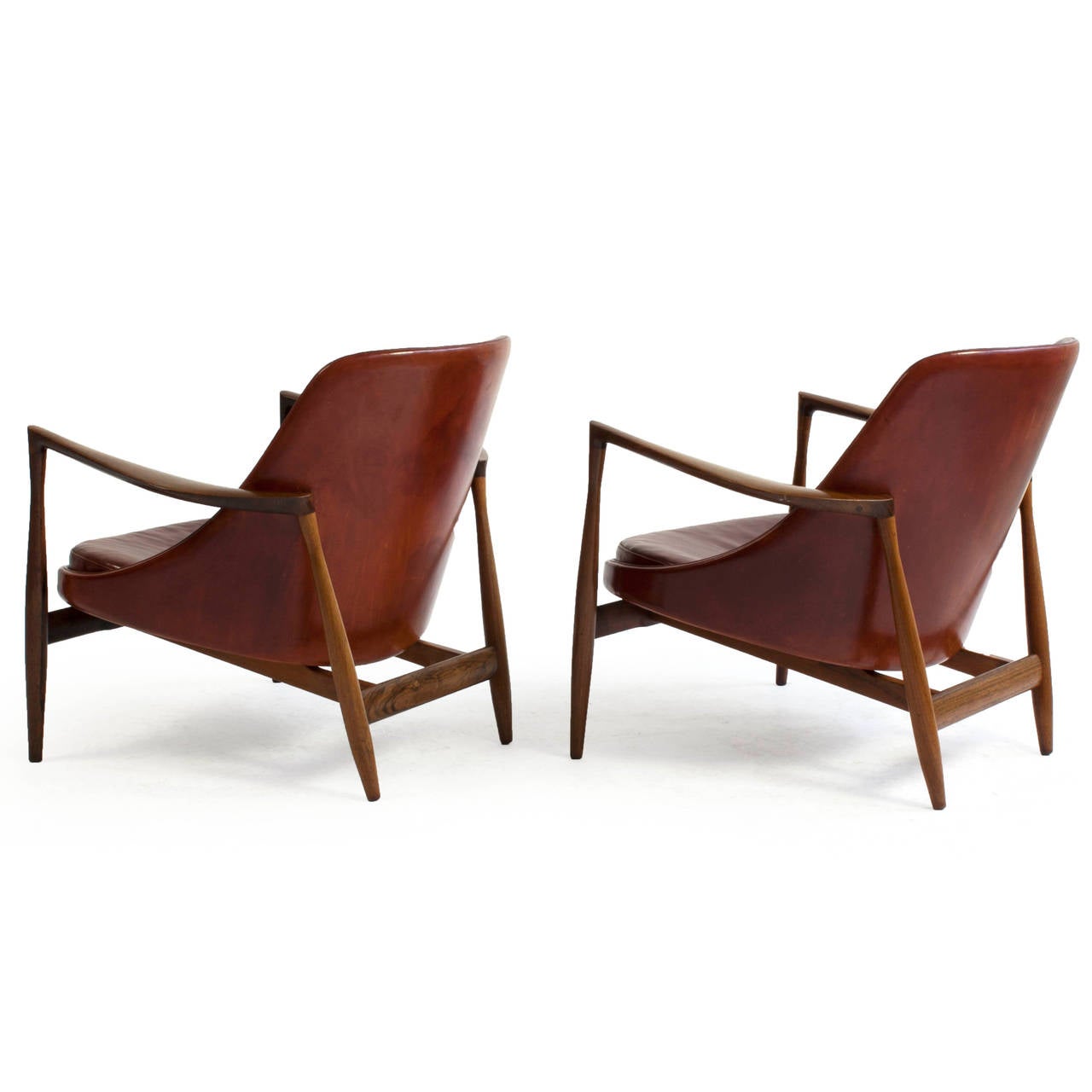 Pair of Rosewood Ib Kofod-Larsen Elizabeth Chairs 3