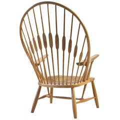 Vintage Hans J. Wegner Peacock Chair