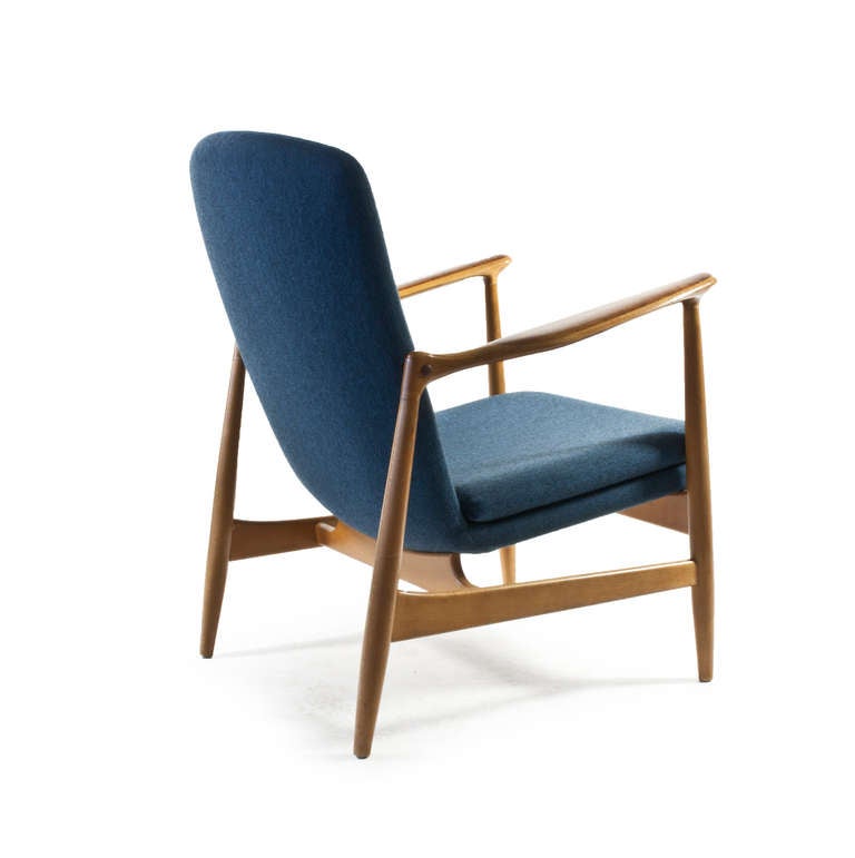 Scandinavian Modern Finn Juhl Easy Chair for Bovirke