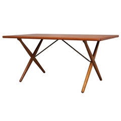 X-Leg Table by Hans J. Wegner for Andreas Tuck