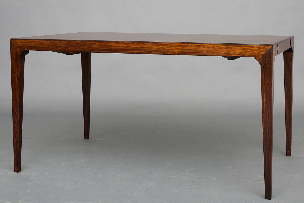 Table with Two Extra Leaves by Kai Winding for Poul Hundevad at 1stDibs