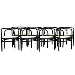Set of 8 chairs by Poul Kjaerholm for PP Furniture.