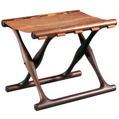 "Guldhoj" Folding Stool By Poul Hundevad