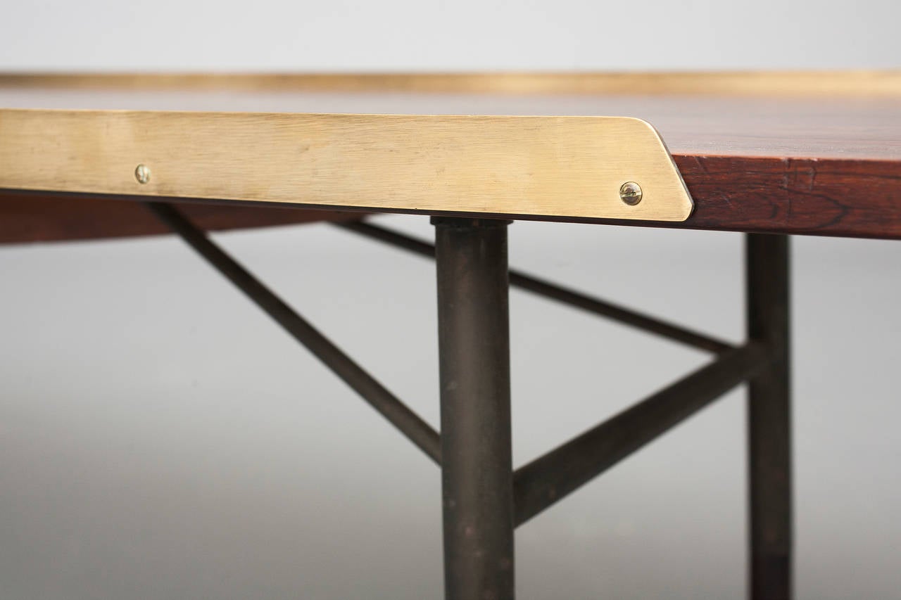 Brass Table or Bench, Model BO 101 by Finn Juhl for Bovirke