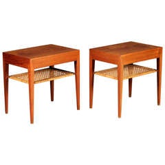 Pair of Side Tables / Bedside Tables by Severin Hansen Jr.