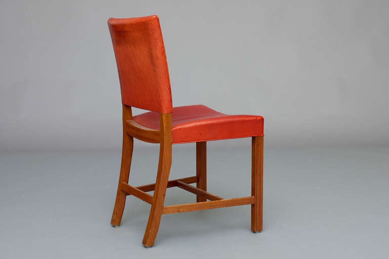 Danish Set of 4 Chairs by Kaare Klint for Rud. Rasmussen.