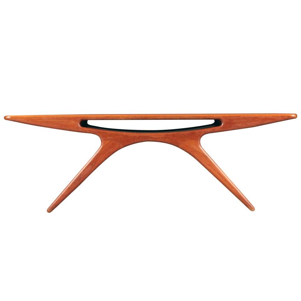 "The Smile" Coffee Table by Johannes Andersen for CFC Silkeborg