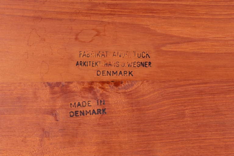 Sewing Table by Hans J. Wegner for Andreas Tuck In Excellent Condition In Copenhagen, DK