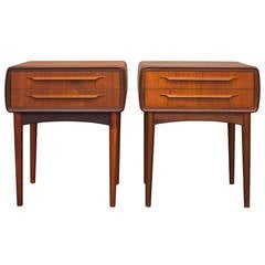 Pair of Bedside Tables by Johannes Andersen for Uldum Furniture.