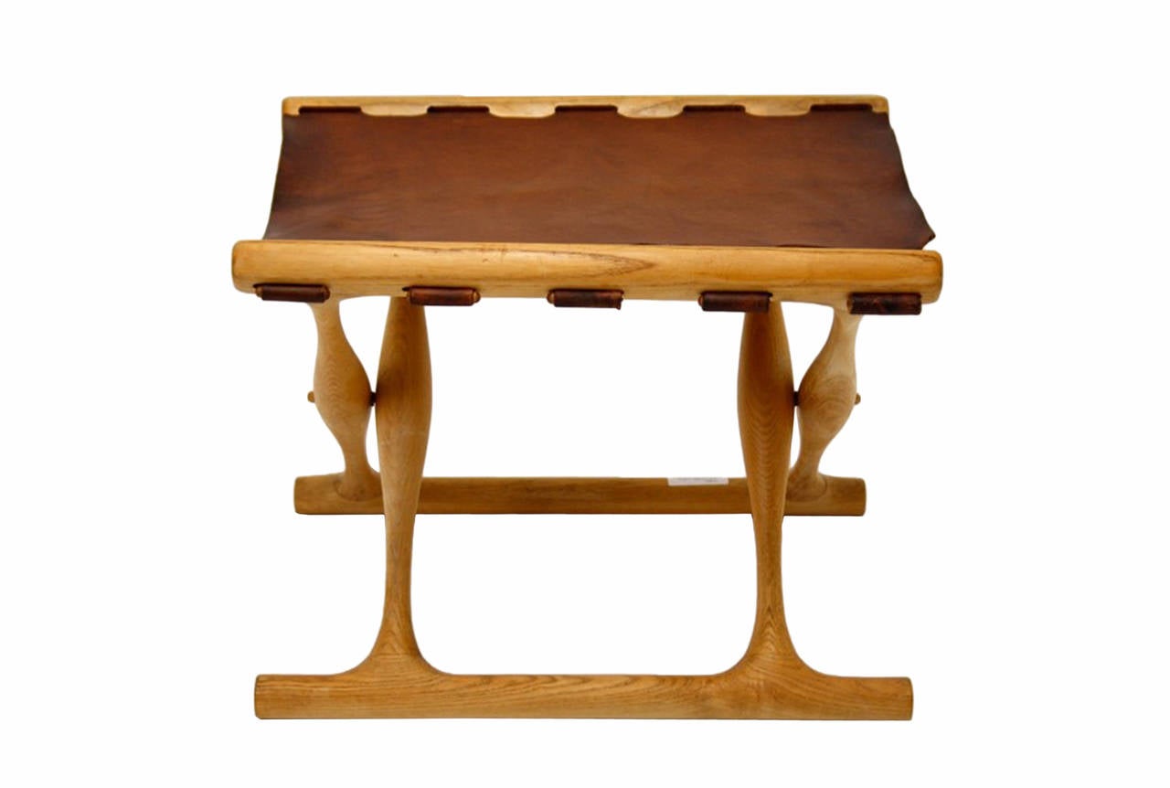 "Guldhoj" Folding Stool by Poul Hundevad