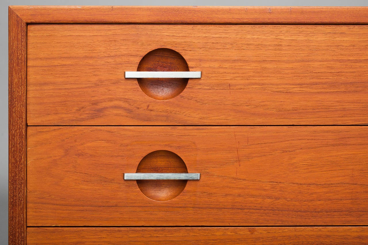 Steel Pair of Chests by Hans J. Wegner for Ry Furniture