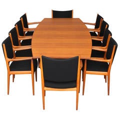 Conference Table by Hans J. Wegner for Cabinetmaker Johannes Hansen