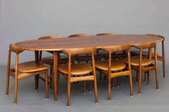 Table and Set of Eight Chairs by Kurt Østervig