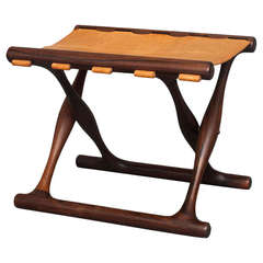 "Guldhoj" Folding Stool by Poul Hundevad 7
