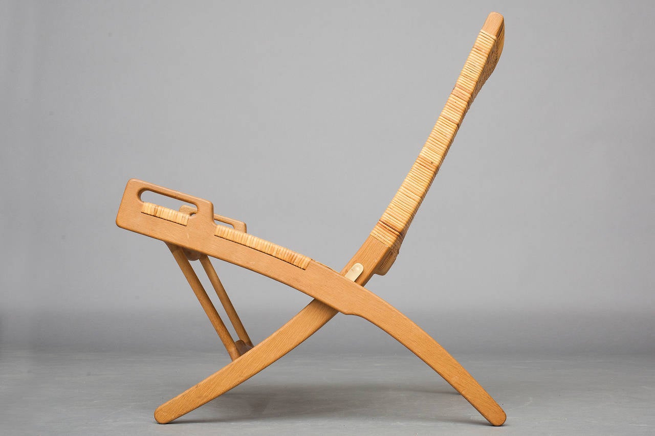 Mid-Century Modern Folding Chair by Hans J. Wegner for Johannes Hansen