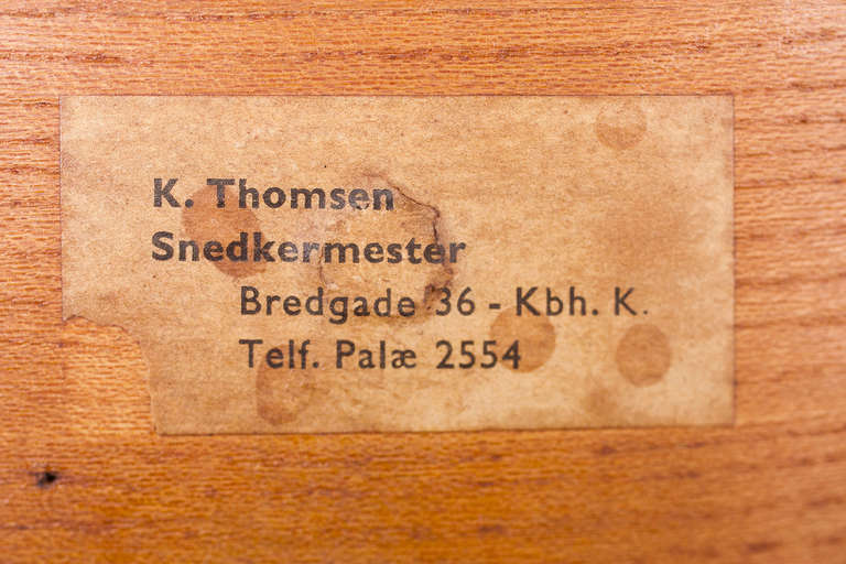 Pair of Stools by Mogens Lassen for Cabinetmaker K. Thomsen 1