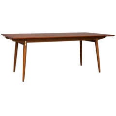 Table with Two Extra Leaves By Hans J. Wegner for Johannes Hansen