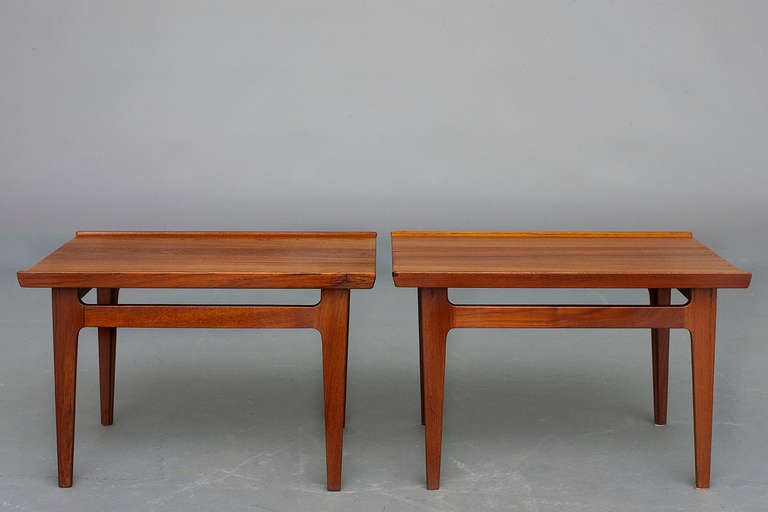 Mid-Century Modern Pair of Side Tables by Finn Juhl for France & Daverkosen