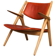 "Sawbuck" Lounge Chair by Hans J. Wegner for Carl Hansen & Son