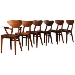 Set of Six Chairs by Richard Jensen and Kjærulff Rasmussen