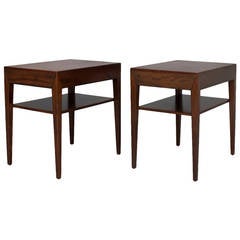 Pair of Side Tables or Bedside Tables by Severin Hansen Jr.