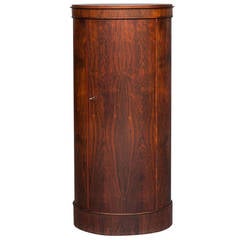 Oval Pedestal Cabinet by Johannes Sorth for Bornholm Furniture