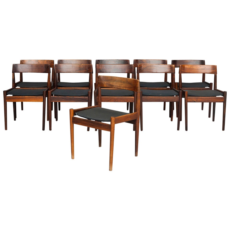 Set of 11 Chairs by Grete Jalk for P. Jeppesen