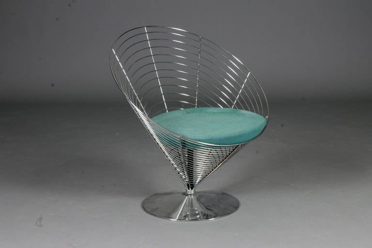 Wire Cone Chair von Verner Panton für Fritz Hansen (Moderne der Mitte des Jahrhunderts)