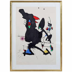 Le Corbeau Vizier, Lithography on Arches 1973 by Joan Miró