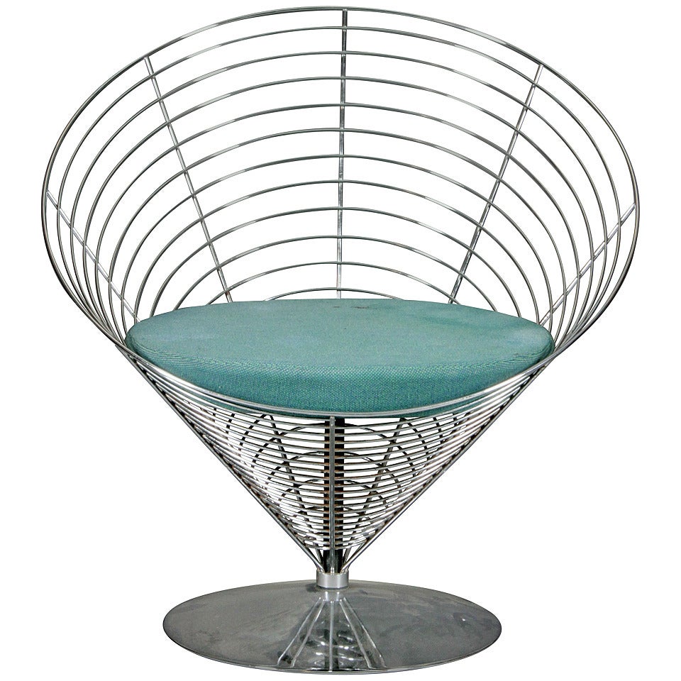 Wire Cone Chair by Verner Panton for Fritz Hansen