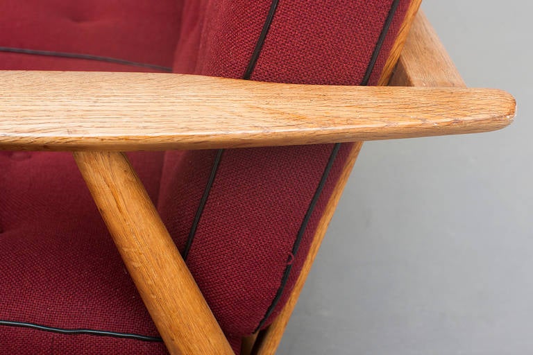 Oak Two-Seater Sofa by Hans J. Wegner for Getama