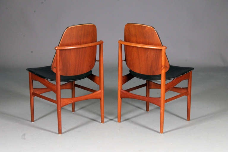 Danish Set of 8 Chairs by A. Hovmand Olsen.