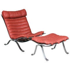 Ari - Lounge Chair and Ottoman by Arne Norell