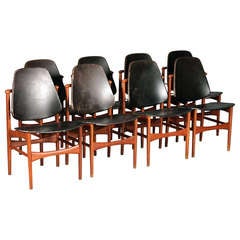 Set of 8 Chairs by A. Hovmand Olsen. 9