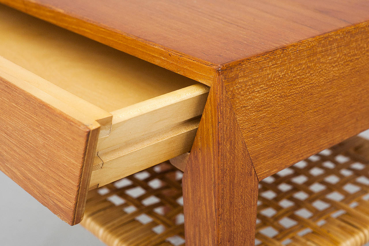 Mid-20th Century Pair of Side Tables by Severin Hansen Jr. for Haslev Cabinetmakers.