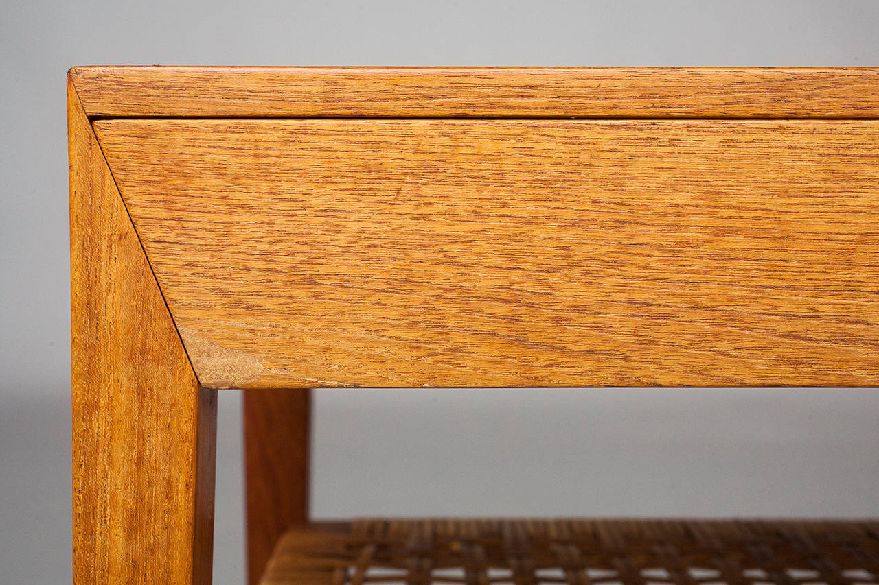 Teak Pair of Side Tables by Severin Hansen Jr. for Haslev Cabinetmakers.