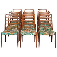 Set of Twelve Chairs by Niels Otto Møller for J.L. Moller