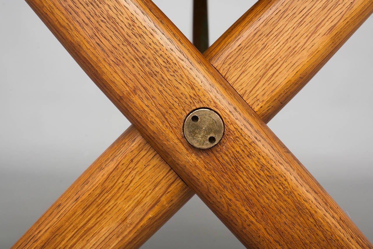 Mid-20th Century X-Leg Table by Hans J. Wegner for Andreas Tuck