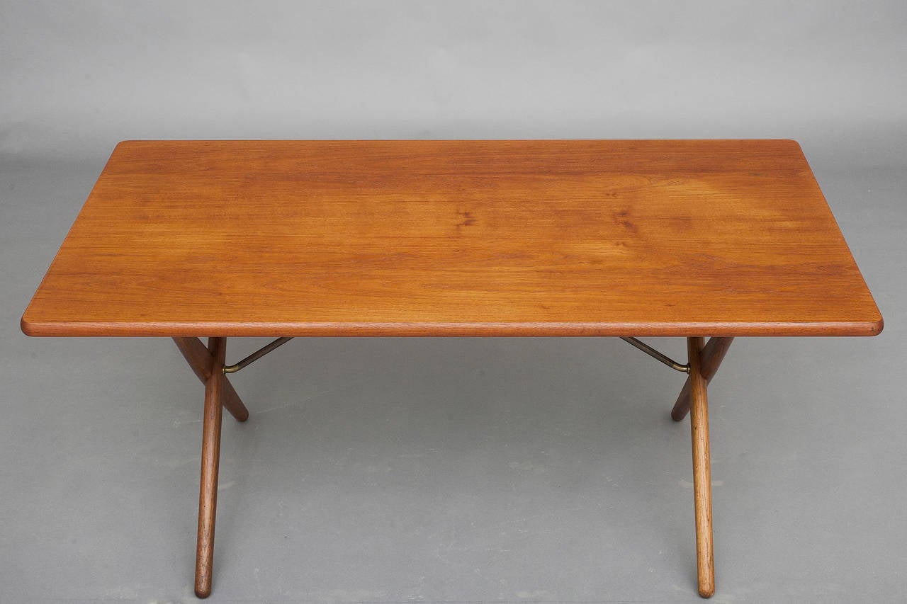 Oak X-Leg Table by Hans J. Wegner for Andreas Tuck