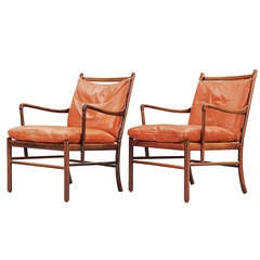 Ole Wanscher "Colonial" chairs in rosewood