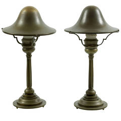 Thorvald Bindesboll Unique Pair of Table Lamps