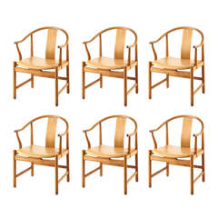 Hans Wegner, Set of Six China Armchairs