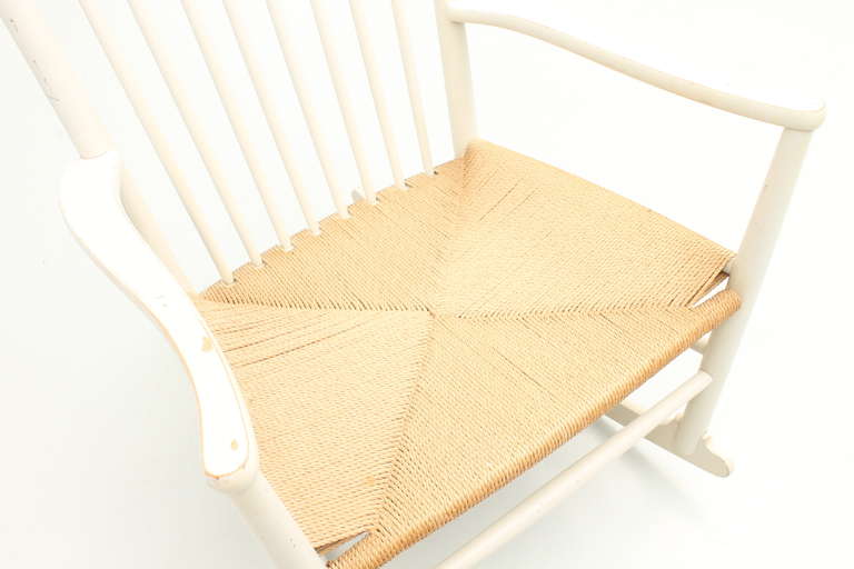 Danish Original Vintage Rocker By Hans J. Wegner, Denmark.