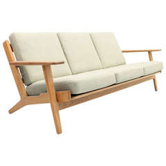 3 Seater In Oak Designed By Hans J. Wegner, Denmark